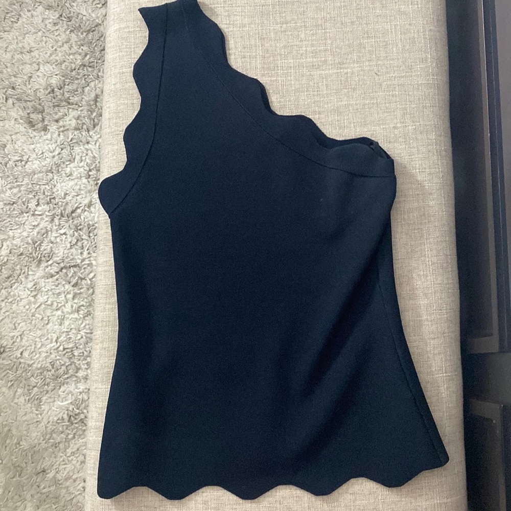 Bailey/44 one shoulder black top